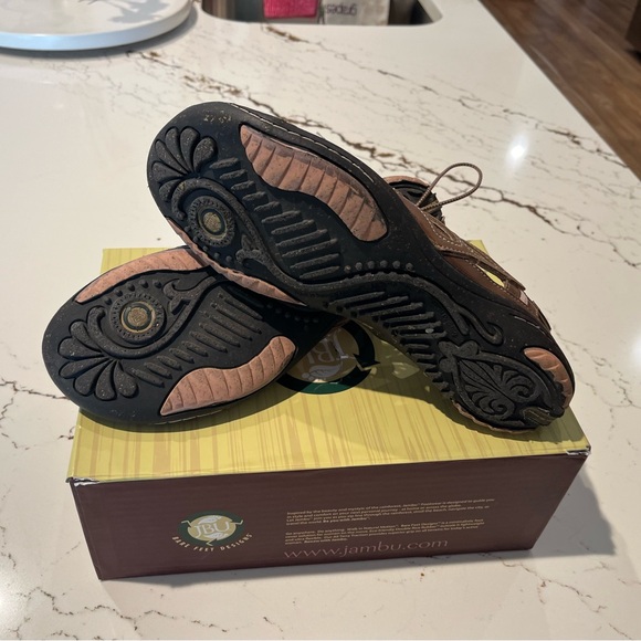 JAMBU SANDALS SHOES BROWN & PINK SIZE 9.5 - Picture 5 of 6